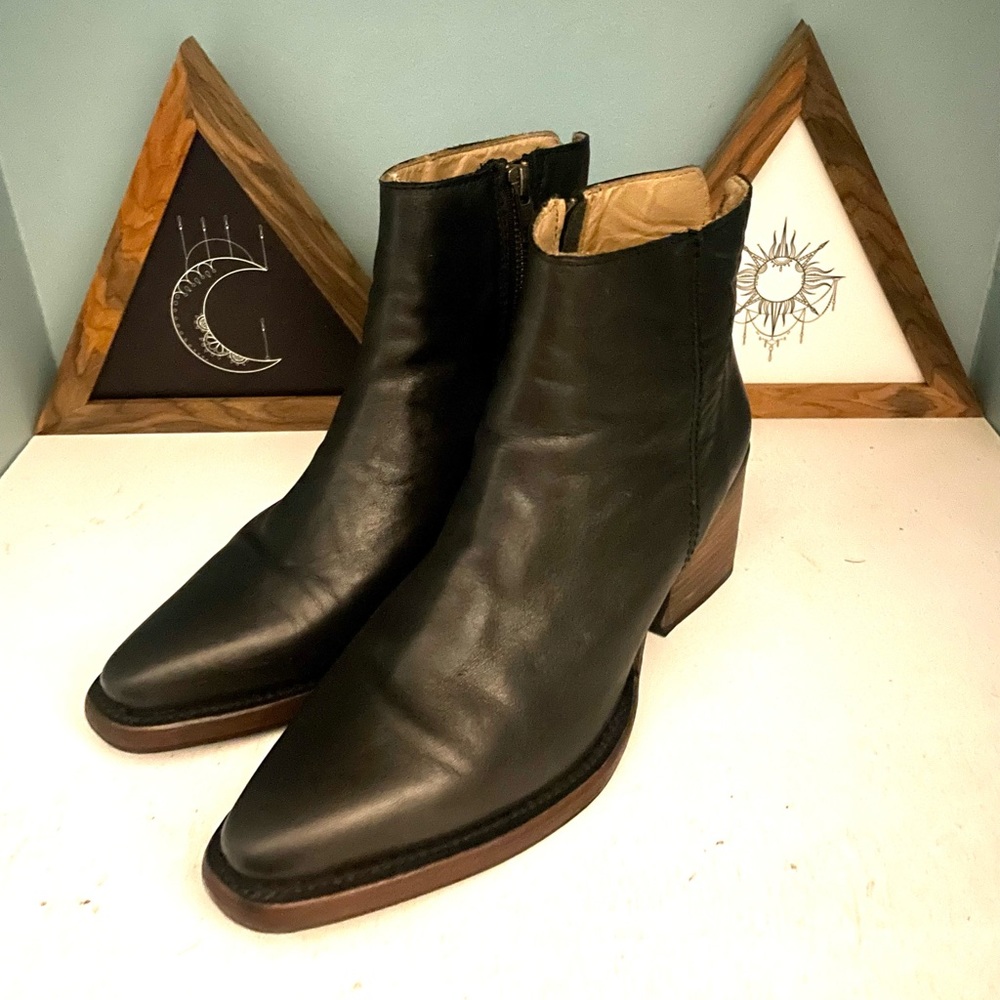 Buttery soft hand-crafted leather boots in size 9.5